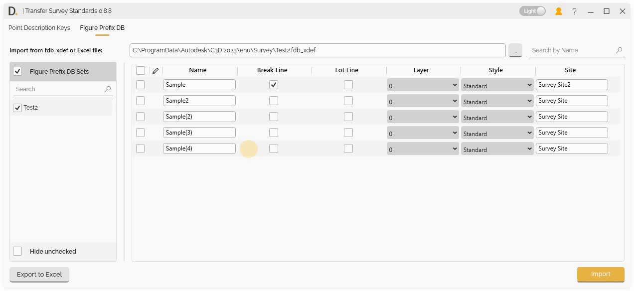 Edit and Validate Figure Prefix Database Data Before Transfer