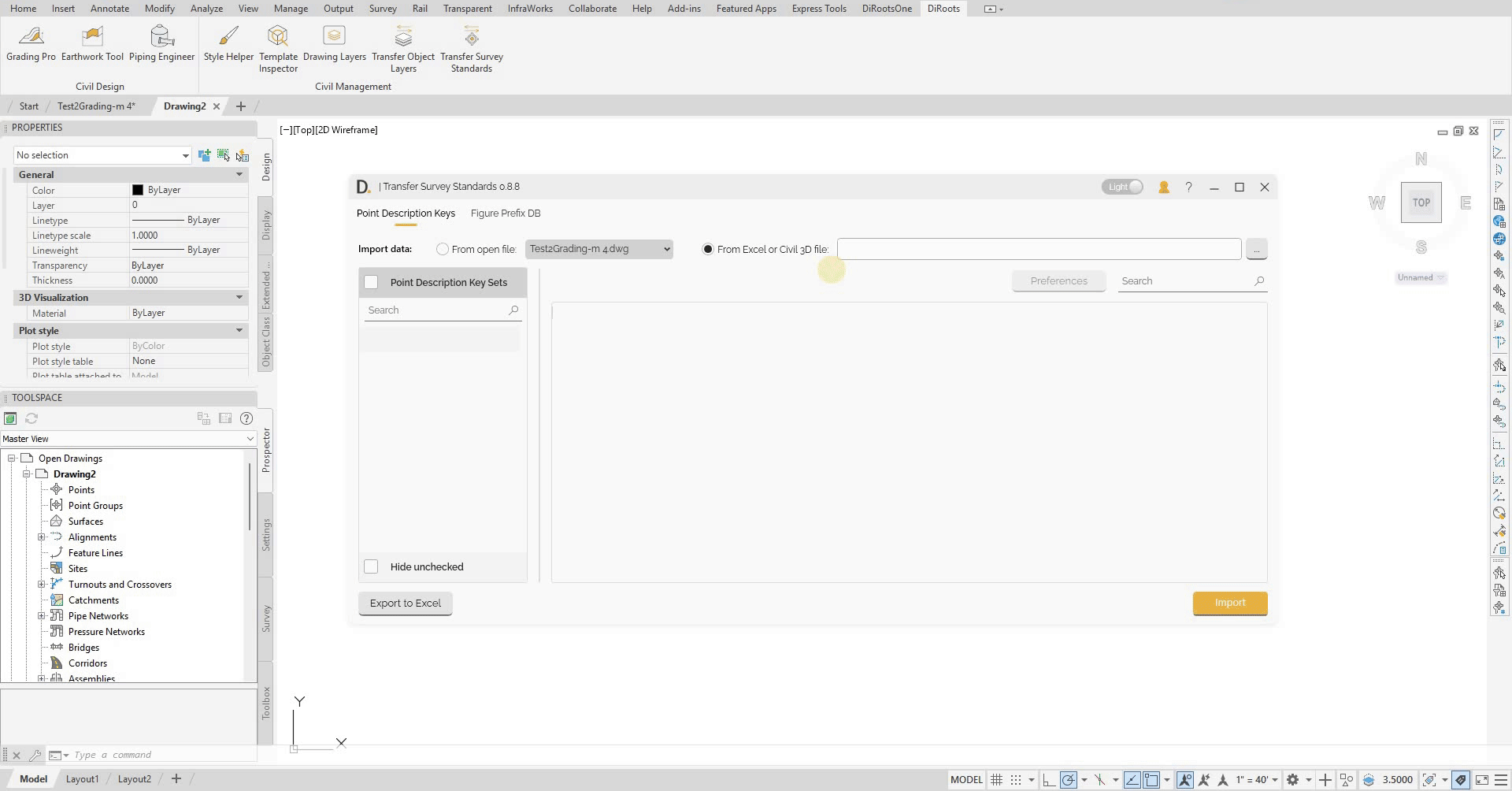 Import from Closed File