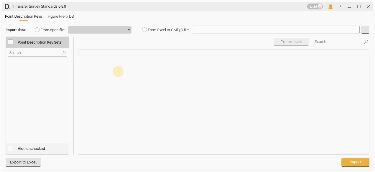Transfer Figure Prefix Database Import from Excel
