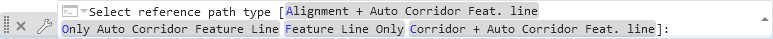Reference Path Type Options